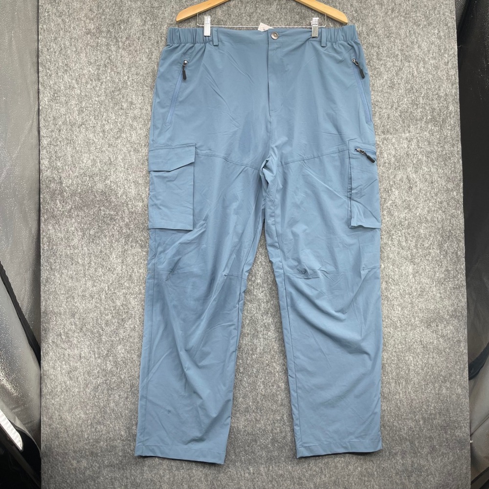 Pudolla Pants Mens 3XL Cargo Hiking Blue Quick Dry Outdoor New